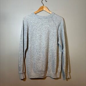 Vintage Bassett-Walker Gray Raglan Sweatshirt XL Made in USA Crew Neck Mens